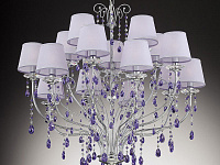 Люстра Crystal art.610/10+5_CR_violet